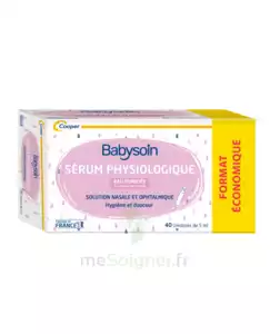 Acheter Babysoin Solution sérum physiologique 40 Unidoses/5ml à Ustaritz