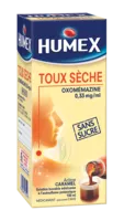 Humex 0,33 Mg/ml Solution Buvable Toux Sèche Oxomemazine Sans Sucre édulcorée à L'acésulfame Potassique Fl/150ml à Ustaritz