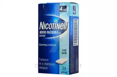 Nicotinell Menthe Fraicheur 4 Mg Sans Sucre, Gomme à Mâcher Médicamenteuse  Plq/36 à Ustaritz