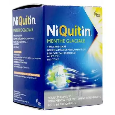 Niquitin 4 Mg Gom à Mâcher Médic Menthe Glaciale Sans Sucre Plq Pvc/pvdc/alu/100 à Ustaritz