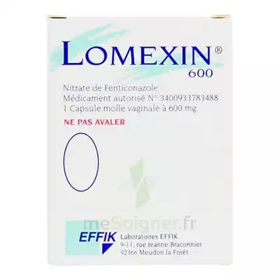 Lomexin 600 Mg Caps Molle Vaginale Plq/1 à Ustaritz